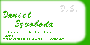 daniel szvoboda business card